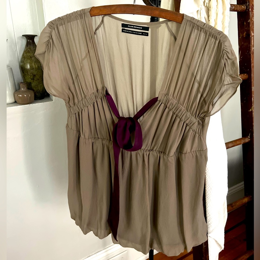 Club Monaco Silk Top